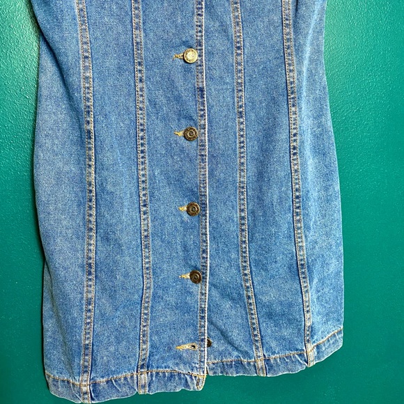 Vintage Denim Sleeveless Dress - Picture 4 of 5